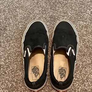 Black and white vans